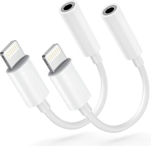 Seulliya 2 Pack USB Type C to 3.5mm Female Headphone Jack Adapter, USB C to Aux Audio Dongle Cable Cord Compatible with iPhone 16 Pro 15 Pro Max, Max,iPad Pro,MacBook, Galaxy S24 S23 S22 in Kuwait