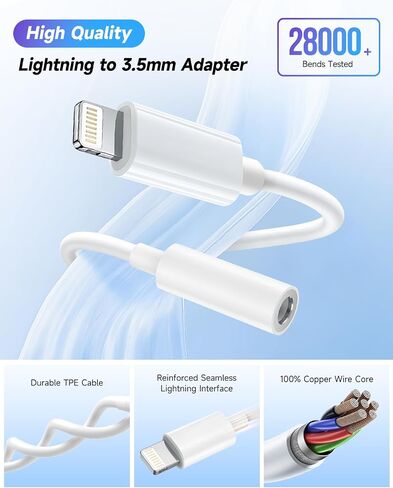 Seulliya 2 Pack USB Type C to 3.5mm Female Headphone Jack Adapter, USB C to Aux Audio Dongle Cable Cord Compatible with iPhone 16 Pro 15 Pro Max, Max,iPad Pro,MacBook, Galaxy S24 S23 S22 in Kuwait