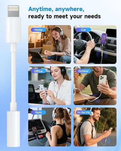 Seulliya 2 Pack USB Type C to 3.5mm Female Headphone Jack Adapter, USB C to Aux Audio Dongle Cable Cord Compatible with iPhone 16 Pro 15 Pro Max, Max,iPad Pro,MacBook, Galaxy S24 S23 S22 in Kuwait
