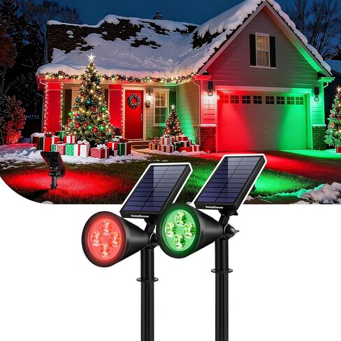 InnoGear Solar Outdoor Lights, Solar Lights Outdoor Waterproof Solar Spot Lights Outdoor Spotlight for Yard Landscape Lighting Wall Lights Auto On/Off for Pathway Garden, Pack of 6 (Warm White) in Kuwait