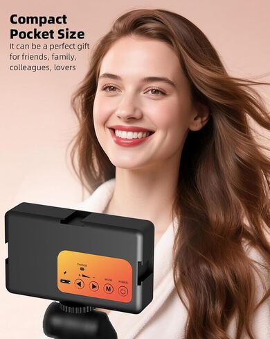 98 LED LED Selfie Selfie Light Video Conference Elighting with Clip & Camera Triped Adapter Reconable 1800mah CRI 97+ ، 3 Overty Light for Phone iPhone Webcam Makeup (Black) in Kuwait