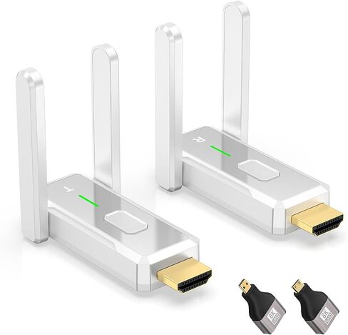 جهاز إرسال HDMI اللاسلكي و 4 أجهزة استقبال 500 قدم/150 مترًا ، 2.4 جم+5 جرام من التوصيل والتشغيل اللاسلكي المحمولة in Kuwait
