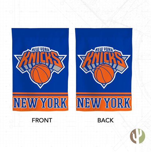 علم حديقة Desert Cactus New York Knicks NYK - لافتة فريق NBA New York Knicks مقاس 19 × 12 بوصة، للعرض والمناسبات الخارجية (التصميم A) in Saudi Arabia