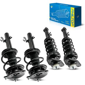 PHILTOP Front Rear Struts for 2007-2009 Camry LE/XLE 2.4L, Hybrid, CE 2009-2011 Camry LE/XLE 2.5L, Base 2010-2011 Camry 2.4L, 172307/172308/172309/172310 Complete Quick Struts Shocks Absorber in Saudi Arabia