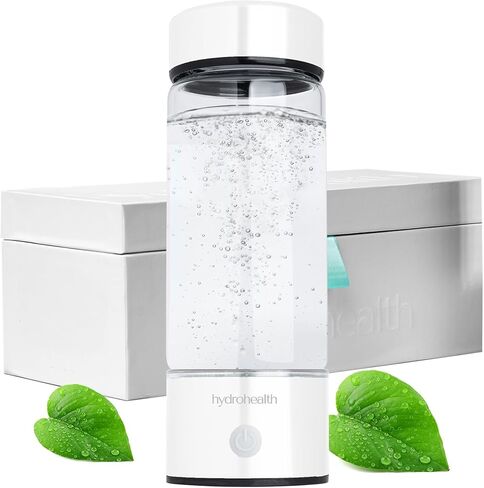 Hydrohealth Hydrogen Water Bottle for Kidney Health – 1600PPB Hydro Health Rechargeable Bottle with SPE/PEM Tech – Water Hydrogen for Daily Use | Turbocharge Energy, Strength & Metabolism in Saudi Arabia