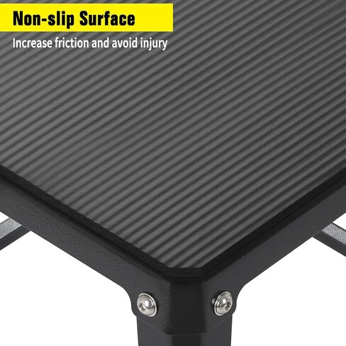 Steel Plyometric Jump Box, 18 Inch High Anti-Slip Plyo Box for Home Gym Conditioning and Strength Training in Kuwait