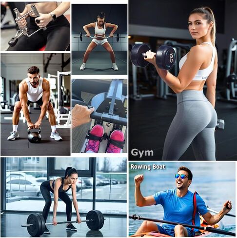 Anti-Slip Workout Grips for Men & Women - Rubber Gym Palm Protectors for Deadlift, Pull-Ups, Weight Lifting, Ergonomic Hand Protection in Saudi Arabia