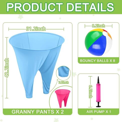 لعبة Granny Pants Yard، لعبة Granny Pants في الهواء الطلق مع كرات نطاطة، ألعاب الرمي الترفيهية العملاقة، مثالية لألعاب لم شمل الأسرة في الفناء الخلفي in Saudi Arabia