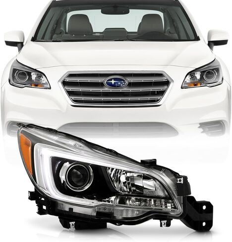 KEEKPO - For 2015 2016 2017 Subarun Legacy|Outback Black Housing Halogen Type Projector Headlights Headlamps Left+Right in Saudi Arabia