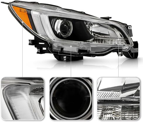 KEEKPO - For 2015 2016 2017 Subarun Legacy|Outback Black Housing Halogen Type Projector Headlights Headlamps Left+Right in Saudi Arabia