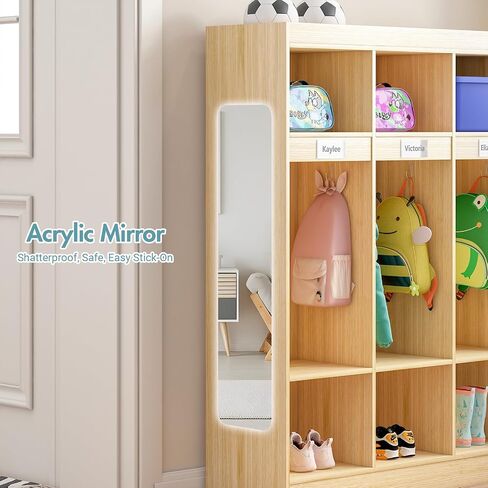 خزانة معطف من 5 قطاعات مع 10 Cubbies ، Cubbies Daycare مع 10 خطافات ، خزانات رياض الأطفال للمنزل ، المدرسة ، الحضانة in Kuwait