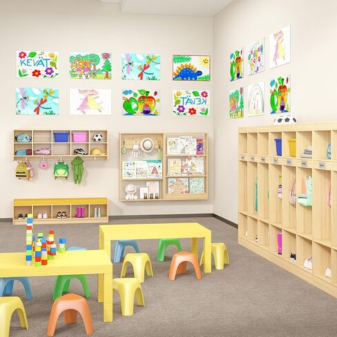 خزانة معطف من 5 قطاعات مع 10 Cubbies ، Cubbies Daycare مع 10 خطافات ، خزانات رياض الأطفال للمنزل ، المدرسة ، الحضانة in Kuwait