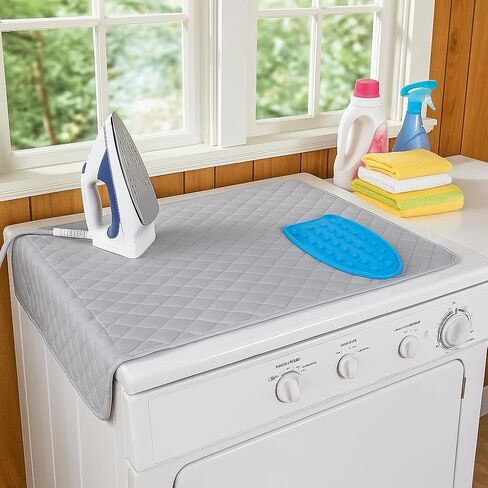 Dependable Industries Inc. Essentials Ironing Board Pad to Use Anywhere Quilted Magnetic Corners Iron Anywhere Travel Home with Silicone Heat Resistant Iron Rest Pad in Kuwait