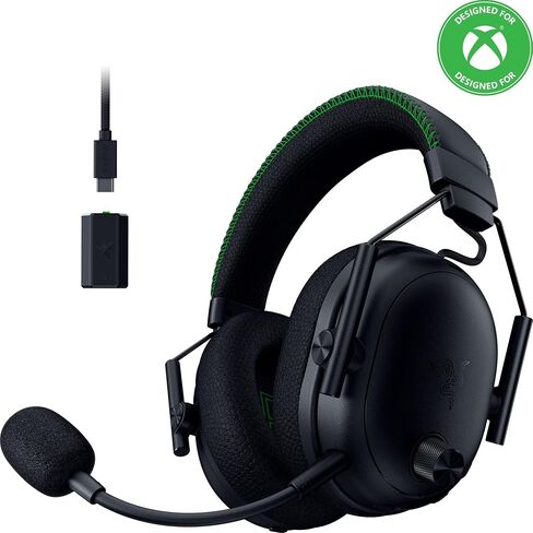 Razer BlackShark V3 Pro Wireless ANC Gaming Headset for Xbox: Full Band Mic - 50mm Drivers - 2.4 GHz, Bluetooth, USB, 3.5mm - Works with PC, Mac, PS5, Nintendo Switch - Long Battery Life - Black in Saudi Arabia