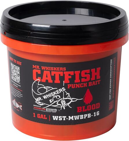 السيد Whiskers Catfish Punch Bait - Blood - 1 Quart in Kuwait