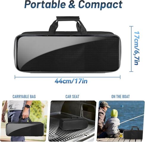 قضبان الصيد التلسكوبية ومجموعات بكرة ، 2pcs 5.9 قدم عمود ألياف الكربون مجموعة كاملة ، مجموعة الكرة الغزل مع حقيبة الناقل ، معدات الصيد في المياه العذبة للمياه المالحة للبالغين المبتدئين البالغين in Kuwait