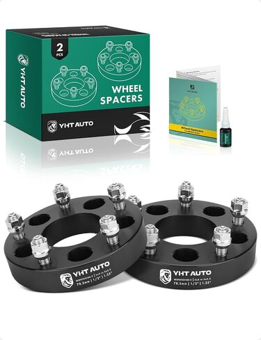 Yhtauto 5x5 إلى 5x5.5 محولات العجلات 1.25 بوصة يناسب JK XK WJ WK Grand Cherokee 1999-2010 ، Journey ، Wrangler ، Safari ، Marquis ، Cougar ، Le Saber ، 5 Lug Tyre Spacers w/ 1/2 "-20 & 12.9 Bucts ، 78.3mm Bore in Saudi Arabia