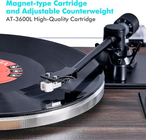 Record Player with Speakers,Turntables for Vinyl Records with Magnetic Cartridge for Home Decoration & Entertainment,Vinyl Record Player Will be a for Birthday and Christmas in Saudi Arabia