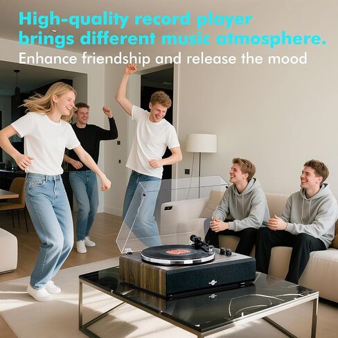 Record Player with Speakers,Turntables for Vinyl Records with Magnetic Cartridge for Home Decoration & Entertainment,Vinyl Record Player Will be a for Birthday and Christmas in Saudi Arabia