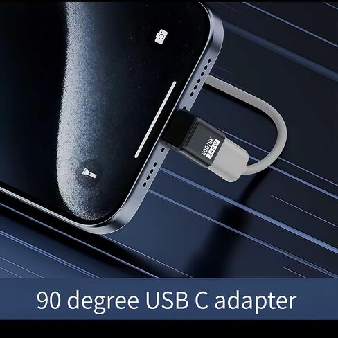 3 نمط USB C 90 درجة [80 جيجابت في الثانية نقل البيانات ، 8K@240Hz فيديو ، شحن 240W] .USB C مجموعة محول الزاوية اليمنى متوافقة مع سطح البخار ، Thunderbolt 5/4/3 ، switch2/1 ومعظم جهاز USBC in Kuwait