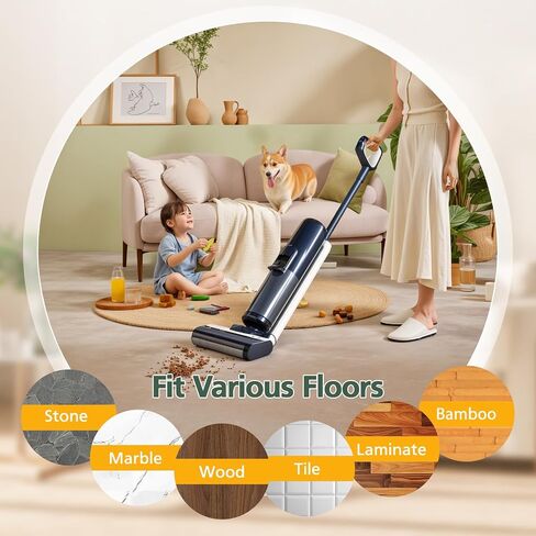 Floor ONE S5 Brush Roller Replacement Parts for Floor ONE S5/Floor One S5 Pro Smart Cordless Wet Dry Vacuum Cleaner, 2 Pack Brush Rollers and 2 Pack Vacuum HEPA Filters in Saudi Arabia