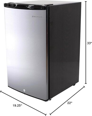 West Bend WBRT31S Mini Fridge for Home Office or Dorm, with Automatic Defrost and Adjustable Temperature, 3.1 Cubic Feet, Metallic in Saudi Arabia