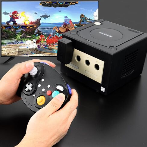 2 Pack 2.4 GHz Wireless Gamecube Switch2 Pro Controller ، لوحدة التحكم NGC Gamecube ، Switch/ Switch OLED/ Switch2 ، الكمبيوتر ، سطح البخار ، الكمبيوتر (دموع مدمجة) (قابلة لإعادة الشحن) (التوصيل والتشغيل) in Saudi Arabia