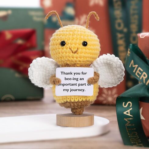 Cute Crochet Animal,Teacher appreciation,Sister Birthday Gifts,Positive Crochet Animals-Thank You Gifts for Women (Teacher) in Kuwait