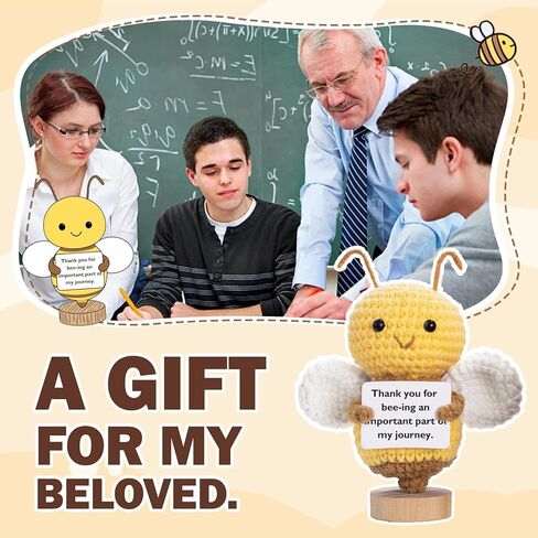 Cute Crochet Animal,Teacher appreciation,Sister Birthday Gifts,Positive Crochet Animals-Thank You Gifts for Women (Teacher) in Kuwait