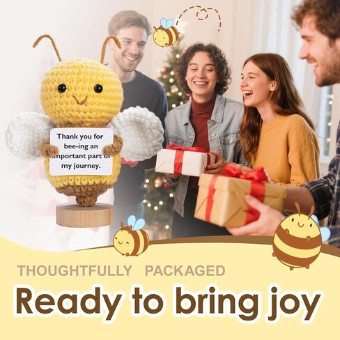 Cute Crochet Animal,Teacher appreciation,Sister Birthday Gifts,Positive Crochet Animals-Thank You Gifts for Women (Teacher) in Kuwait