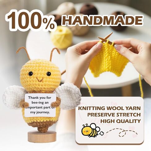 Cute Crochet Animal,Teacher appreciation,Sister Birthday Gifts,Positive Crochet Animals-Thank You Gifts for Women (Teacher) in Kuwait