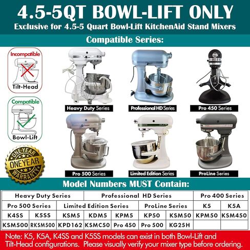 Stainless Steel Paddle，Flat Beater - Accessories and Attachments for KitchenAid Mixers, Fit 4.5-5 QT Mixing Bowl in Kuwait