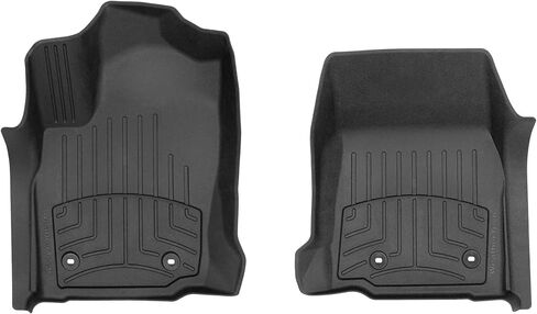 WeatherTech FloorLiner HP Custom Fit Floor Mats for Toyota Tacoma, Tacoma Hybrid - 1st Row (4418461IM), Black in Saudi Arabia