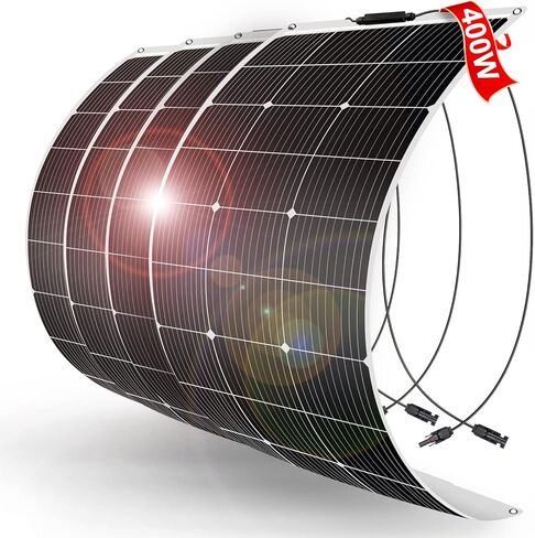 Dokio مرنة لوحة الطاقة الشمسية 6x100W (600W) شبه مرن القابلة للانحناء 12V أحادي البلورة خارج الشبكة لسيارة القوارب RV CABL و CARAVAN RV BOAT CAMPER ........... in Kuwait