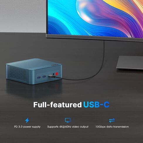 P3 Plus Mini PC Gaming Ryzen 7 7840HS ، Pre-installes 11 Pro-OS ، قناة مزدوجة 32 جيجا بايت DDR5 ، 1TB M.2 2880 NVME SSD ، شاشات ثلاثية ، LAN المزدوجة ، Wi-Fi 6 ، BT 5.2 in Kuwait