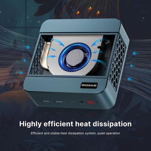 P3 Plus Mini PC Gaming Ryzen 7 7840HS ، Pre-installes 11 Pro-OS ، قناة مزدوجة 32 جيجا بايت DDR5 ، 1TB M.2 2880 NVME SSD ، شاشات ثلاثية ، LAN المزدوجة ، Wi-Fi 6 ، BT 5.2 in Kuwait