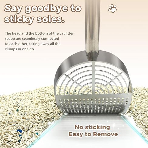 Cat Litter Scoop Deep Shovel,Detachable Long Handle Litter Scooper,Round in Saudi Arabia