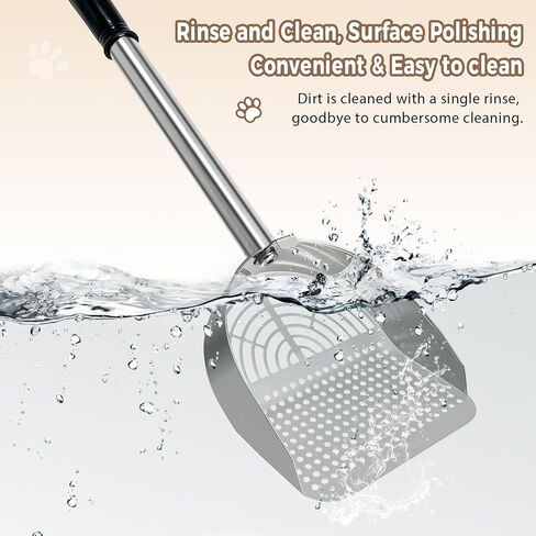 Cat Litter Scoop Deep Shovel,Detachable Long Handle Litter Scooper,Round in Saudi Arabia