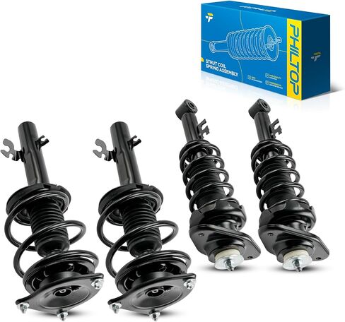 PHILTOP Front Rear Struts for 2007-2009 Camry LE/XLE 2.4L, Hybrid, CE 2009-2011 Camry LE/XLE 2.5L, Base 2010-2011 Camry 2.4L, 172307/172308/172309/172310 Complete Quick Struts Shocks Absorber in Saudi Arabia