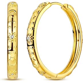 Hapour Steriling Silver Hoop أقراط للنساء الملتوية Huggie Hoops أقراط مكتنزة خفيفة الوزن الزركونيا المكعب للنساء in Kuwait