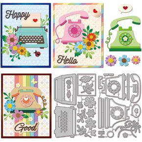 GLOBLELAND Flowers Hat Cutting Dies Metal Floral Leaves Die Cuts Summer Hat Background Cutting Embossing Templates for Scrapbooking Crafts Paper Cards Making in Saudi Arabia