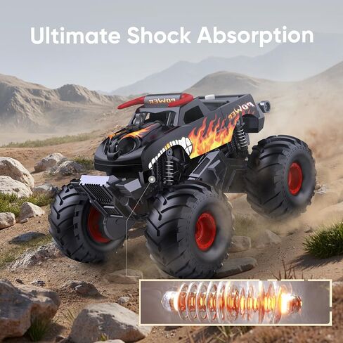 لعبة Monster Monster Truck Tuys 1:16 سيارة مكافحة عن بعد البلاغية جميع التضاريس على الطرق الوعرة الشاحنة 4WD RC Cars Toys لـ 8 9 10 11 12 12 عامًا للأولاد. in Kuwait
