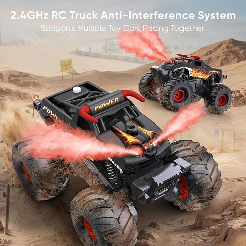 لعبة Monster Monster Truck Tuys 1:16 سيارة مكافحة عن بعد البلاغية جميع التضاريس على الطرق الوعرة الشاحنة 4WD RC Cars Toys لـ 8 9 10 11 12 12 عامًا للأولاد. in Kuwait
