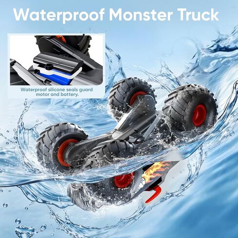 لعبة Monster Monster Truck Tuys 1:16 سيارة مكافحة عن بعد البلاغية جميع التضاريس على الطرق الوعرة الشاحنة 4WD RC Cars Toys لـ 8 9 10 11 12 12 عامًا للأولاد. in Kuwait