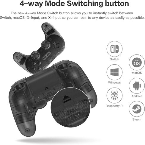 8Bitdo Pro 3 وحدة تحكم Bluetooth مع عصا التحكم TMR ، أزرار ABXY القابلة للتبديل ، أزرار الظهر المحترفين ، قفص الاتهام ، مشغلات تأثير القاعة للمحول/التبديل 2 ، Windows ، Apple ، Steamos ، Android (Purple) in Kuwait