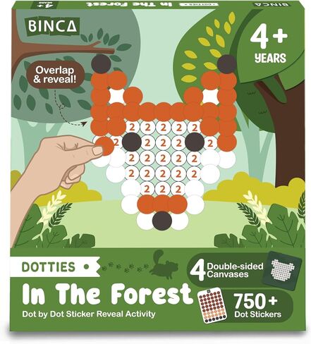Binca Dotties Dot Art Activity Kit ، 750+ ملصقات ، أنشطة خالية من الحيوانات تحت الماء ، فن ملصق DIY DOT للأطفال الصغار ، أنشطة السفر للأطفال ، مجموعات الحرف والهدايا للبنين والبنات الذين تتراوح أعمارهم بين 4،5،6،6،7 in Kuwait