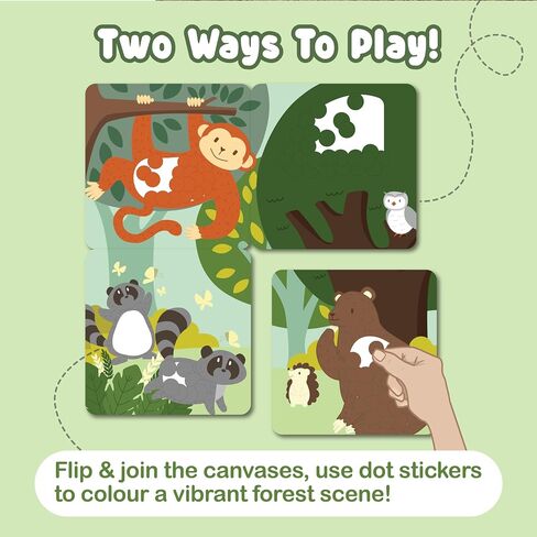 Binca Dotties Dot Art Activity Kit ، 750+ ملصقات ، أنشطة خالية من الحيوانات تحت الماء ، فن ملصق DIY DOT للأطفال الصغار ، أنشطة السفر للأطفال ، مجموعات الحرف والهدايا للبنين والبنات الذين تتراوح أعمارهم بين 4،5،6،6،7 in Kuwait