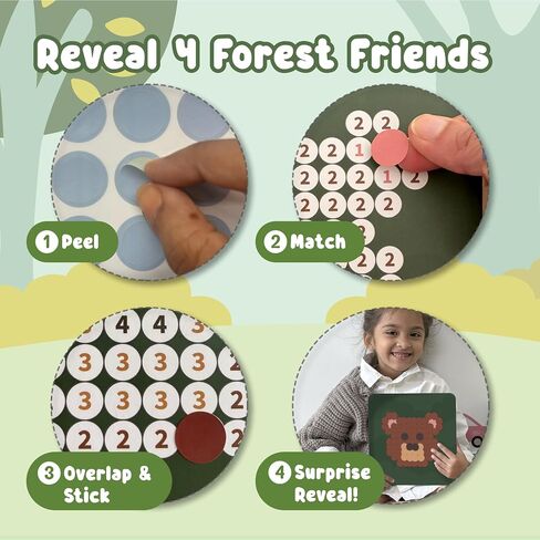 Binca Dotties Dot Art Activity Kit ، 750+ ملصقات ، أنشطة خالية من الحيوانات تحت الماء ، فن ملصق DIY DOT للأطفال الصغار ، أنشطة السفر للأطفال ، مجموعات الحرف والهدايا للبنين والبنات الذين تتراوح أعمارهم بين 4،5،6،6،7 in Kuwait