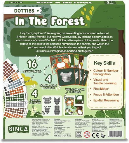 Binca Dotties Dot Art Activity Kit ، 750+ ملصقات ، أنشطة خالية من الحيوانات تحت الماء ، فن ملصق DIY DOT للأطفال الصغار ، أنشطة السفر للأطفال ، مجموعات الحرف والهدايا للبنين والبنات الذين تتراوح أعمارهم بين 4،5،6،6،7 in Kuwait