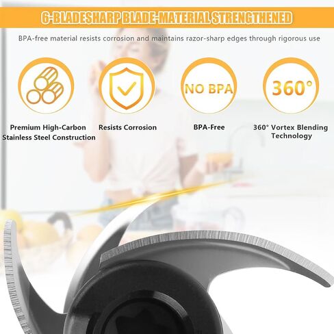 2025 Upgrade LID استبدال لـ Ninja Blender 72 OZ Pitcher ، غطاء بديل أعلى غطاء LID LID لـ Ninja Blender BL642 BN701 BN801 BL610 DB751A CT610 Series ، متوافق مع إبريق طراز جديد in Kuwait